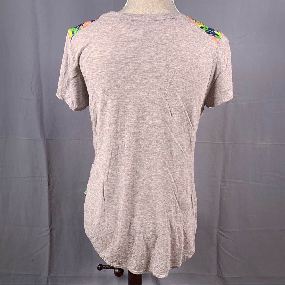Color Thread Colorful Floral Long Tee (M) - Picture 11 of 16
